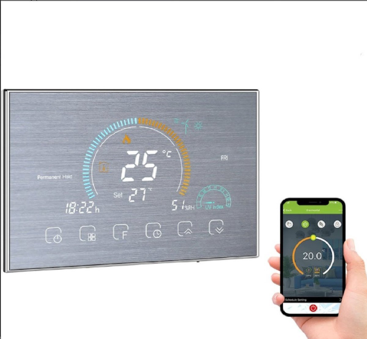 Wat vinden we goed aan de Velox Slimme WiFi Kamerthermostaat Zilver