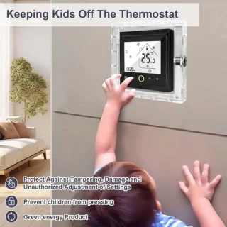 Vergrendelingsdoos thermostaat met sleutel - transparant acryl