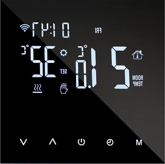 Verwarmingsthermostaat digitale WIFI touchscreen LCD Smart