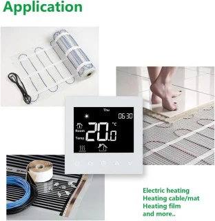 Vloerverwarming thermostaat LCD-touchscreen