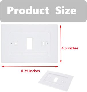 De Wandmontageplaat thermostaat, wit in één oogopslag