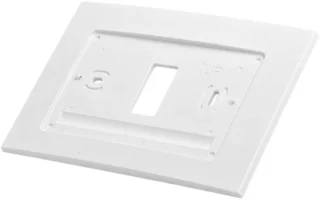 Wandmontageplaat voor programmeerbare thermostaat, wit