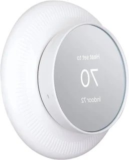 Wandplaatafdekking thermostaat 12,5 cm wit