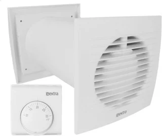 Warmteverdeler ventilator met thermostaat 125 mm 1000 mm