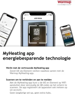 Warmup 6iE Smart Wifi Thermostaat Cloud White