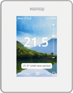 Warmup 7iE thermostaat voor vloerverwarming - wolk wit