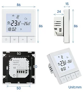 Weekthermostaat voor waterverwarming