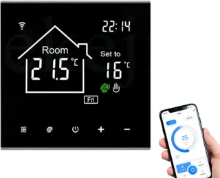 Wi-Fi slimme thermostaat watergedragen vloerverwarmingsregelaar review
