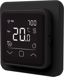 WiFi Klokthermostaat RAL 9011 Grafietzwart
