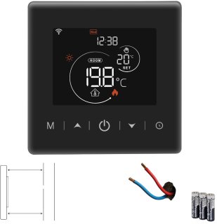 De WiFi Opbouwthermostaat - Zwart in één oogopslag