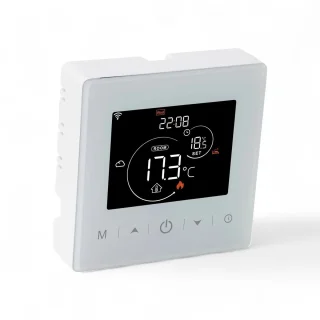 WiFi Opbouwthermostaat - Zwart