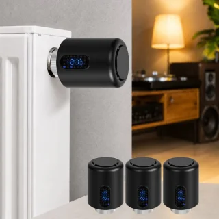 Wifi radiatorthermostaat 3-pack zwart