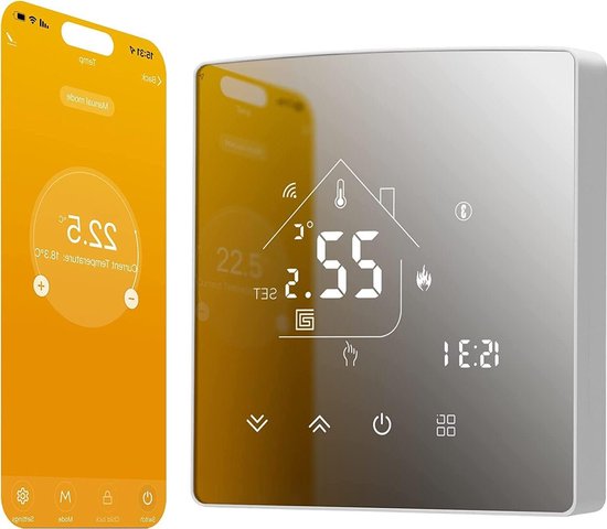 WIFI Slimme Thermostaat Touchscreen 3A voor Gasboiler en Vloerverwarming review