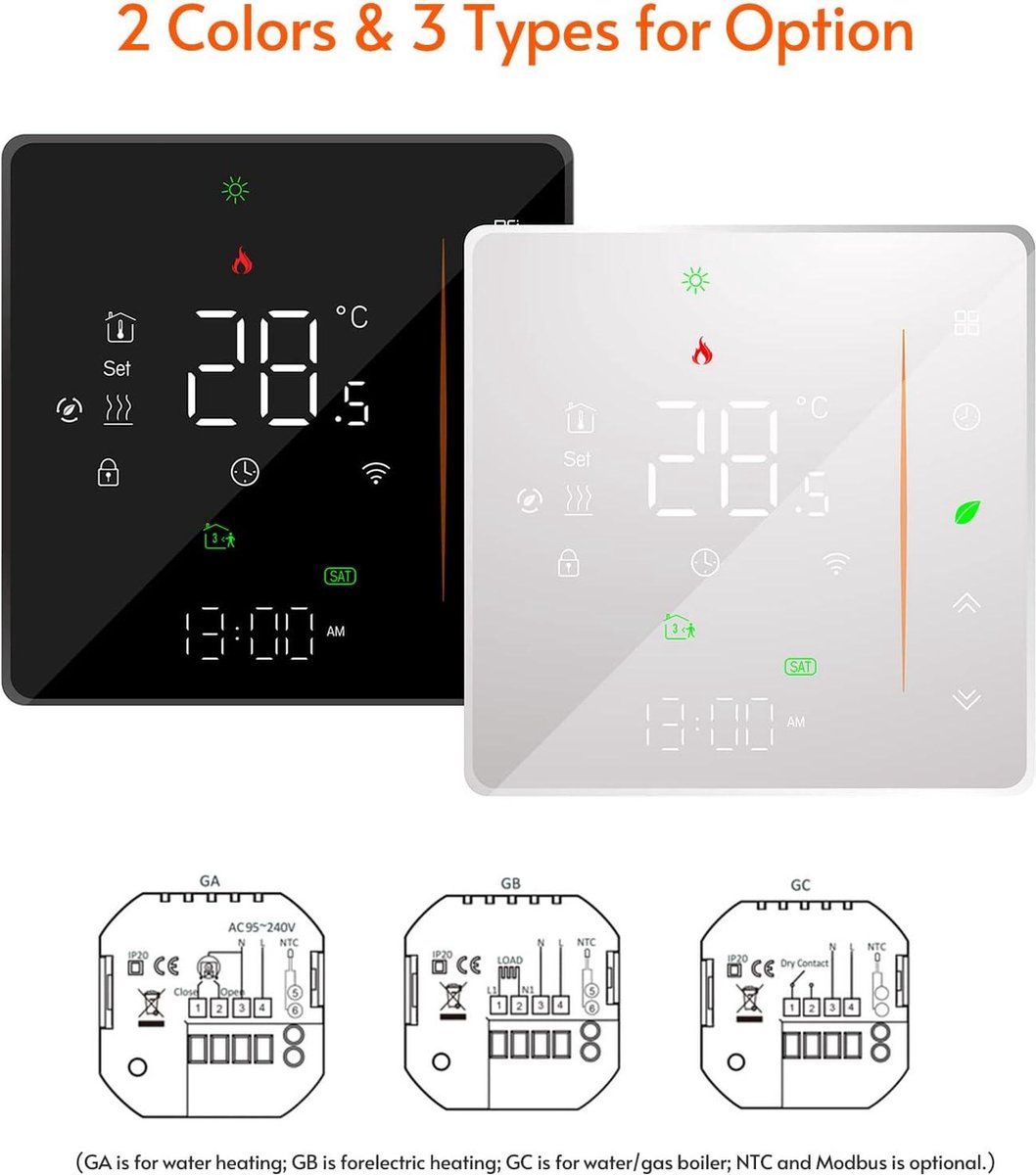 Wat vinden we goed aan de Wifi Temperatuurregelaar Touch Slimme Thermostaat 5A Wit