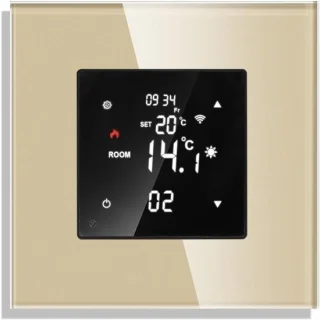 Wifi thermostaat - temperatuurregelaar - goud