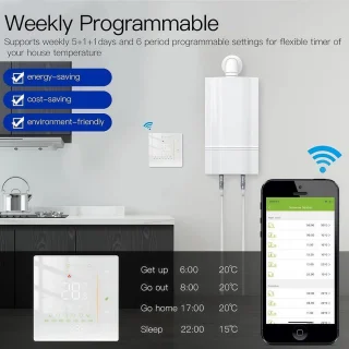 WiFi-thermostaat voor water- en elektrische verwarming