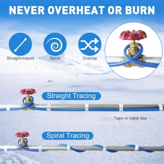 Zelfregulerende verwarmingskabel met thermostaat