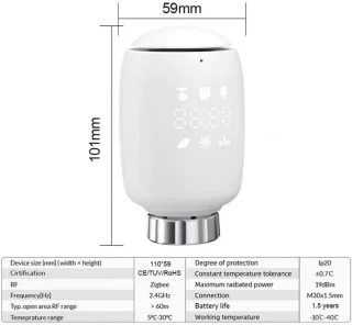 Zigbee Radiatorthermostaat Set van 5