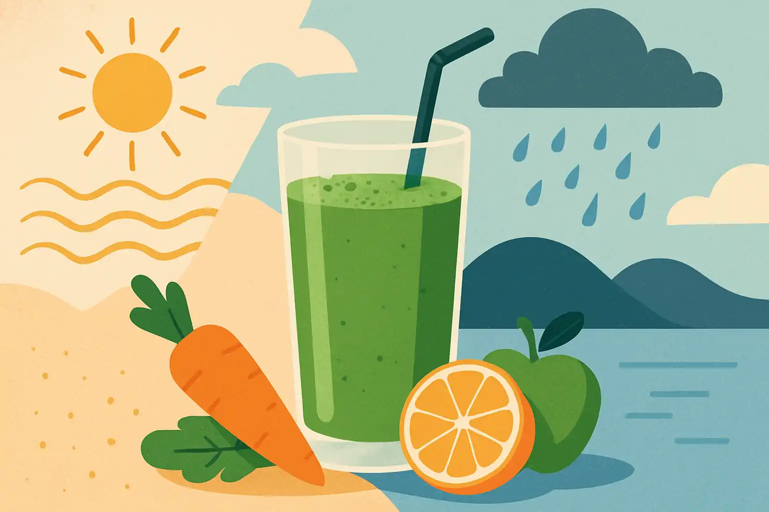 Klimaatverandering in je glas: hoe seizoensverschuivingen je slowjuicerecepten veranderen