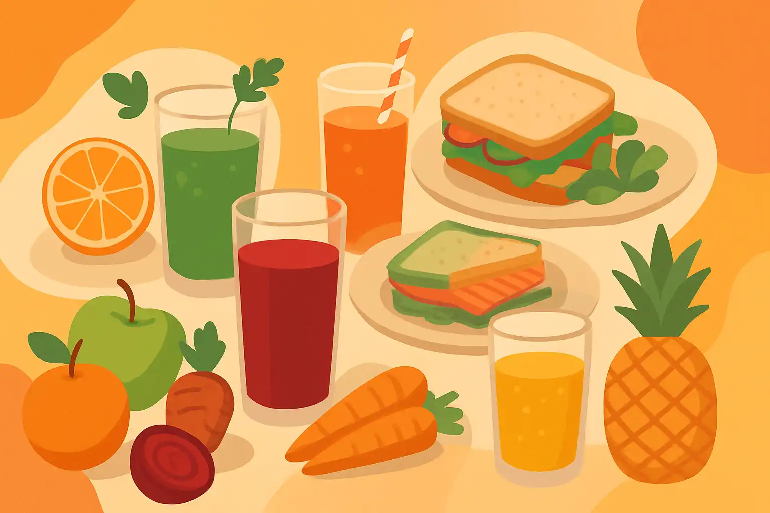 Sap & gerechtpairing: welke slowjuices passen bij ontbijt, lunch en diner