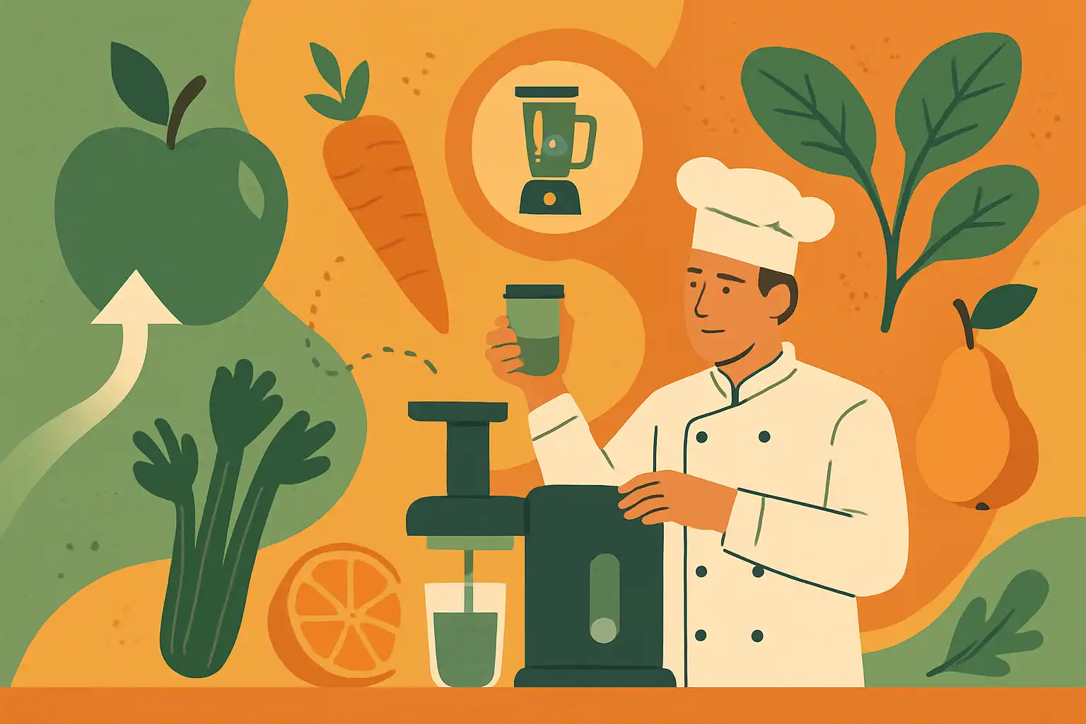 Sap hacks van chefs: professionele technieken om je slowjuice te upgraden