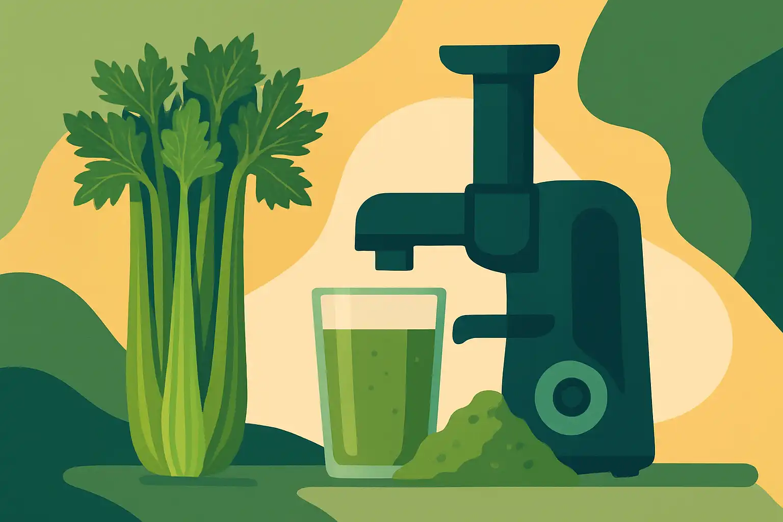 Slowjuicer voor bleekselderij: 5 eigenschappen die het verschil maken tussen sap of pulp