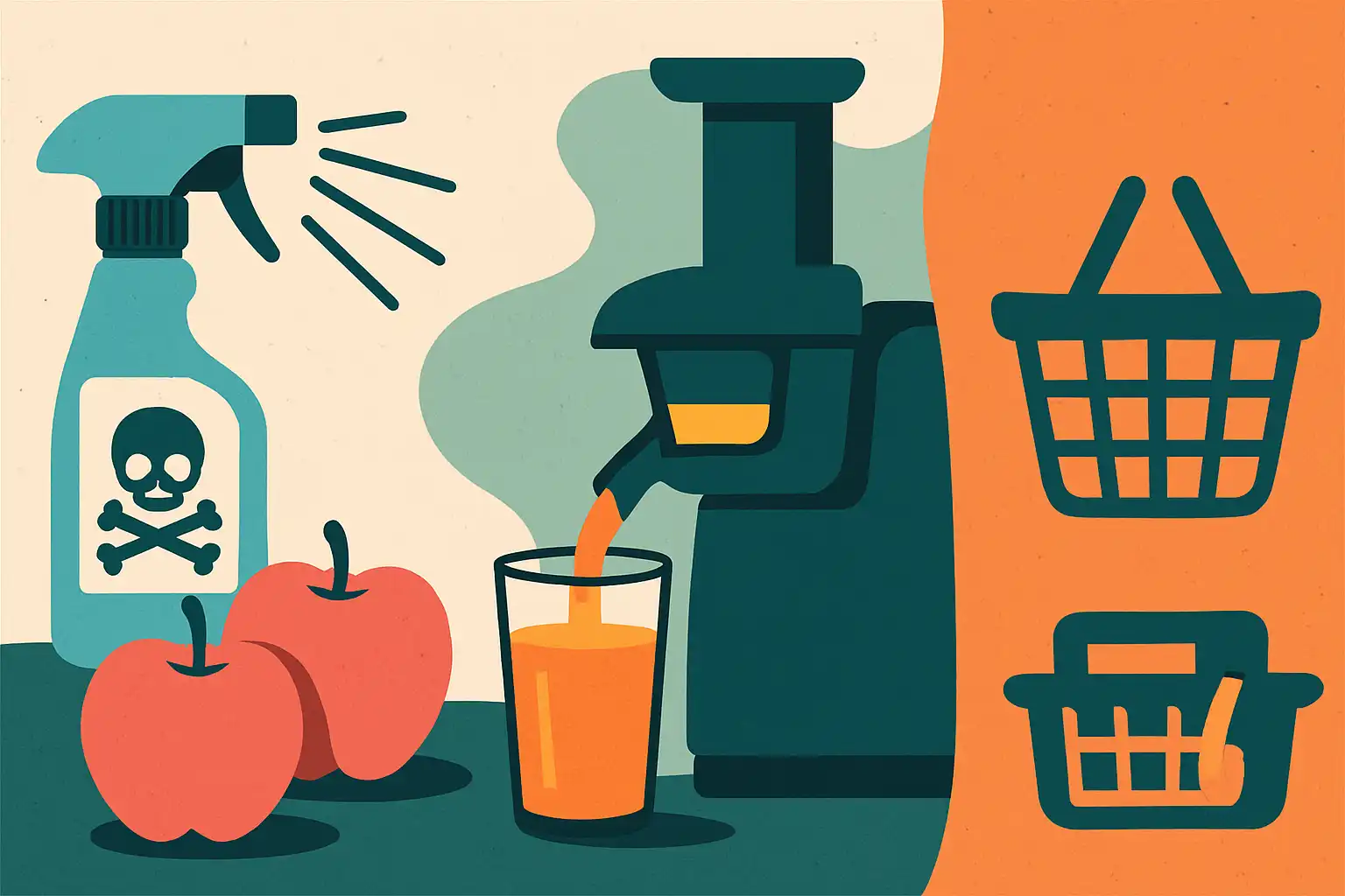 Wat zit er écht in je sap? bestrijdingsmiddelen, wasmethodes en slimme inkopen voor veiliger slowjuicen