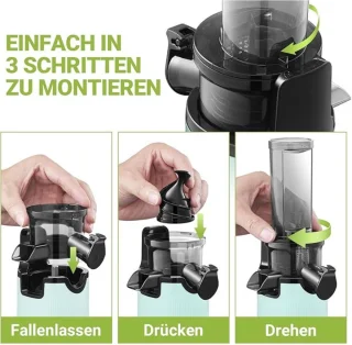 Equivera Sapcentrifuge - Sapcentrifuge - Sapcentrifuge voor Groente en Fruit - Juicer voor Groente en Fruit - Sap Machine - Sap Maker - Slow Juicer - Juicer - Elektrische Sap Pers