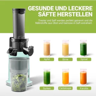 Equivera Sapcentrifuge - Sapcentrifuge - Sapcentrifuge voor Groente en Fruit - Juicer voor Groente en Fruit - Sap Machine - Sap Maker - Slow Juicer - Juicer - Elektrische Sap Pers