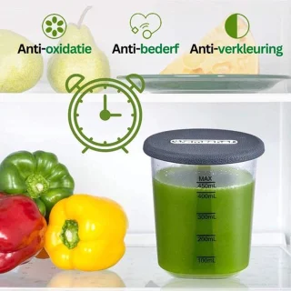 Happyment Slowjuicer PRO - Sapcentrifuge Met Led Display - Grijs - 500ml - Anti Slip