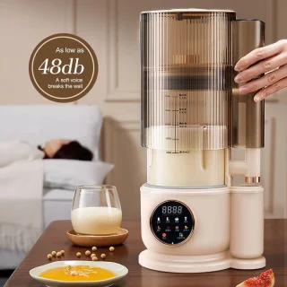 Elektrische Juicer Blender - Toutchscreen - Blender - Sojamelk machine - Keuken blender - Keuken machine - Mixer - 10 blad-mes - Beige - 1500ML
