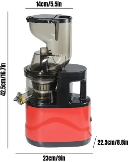 TrendWave SlowJuicer – Cold Press Juicer – Juicer voor groenten en fruit – Sapcentrifuge voor groenten & fruit – Stil & BPA-vrij