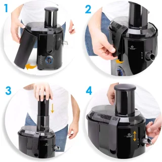 Slowjuicer - Voor Groente- en Fruitsap - Horizontale Slow juicer - duurzaam