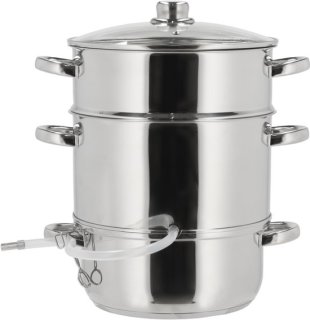 Robuuste roestvrijstalen stoomsapketel voor huiselijk gebruik