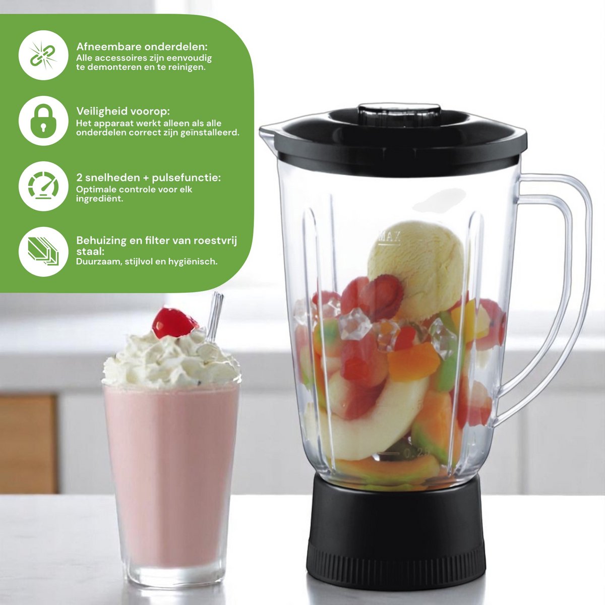 Wat vinden we goed aan de Royal Swiss® Sapcentrifuge & Slowjuicer 4-in-1 – 900W – Blender + Hakmolen – Gezonde Sappen & Smoothies