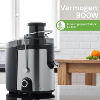 Royal Swiss® Sapcentrifuge & Slowjuicer 4-in-1 – 900W – Blender + Hakmolen – Gezonde Sappen & Smoothies