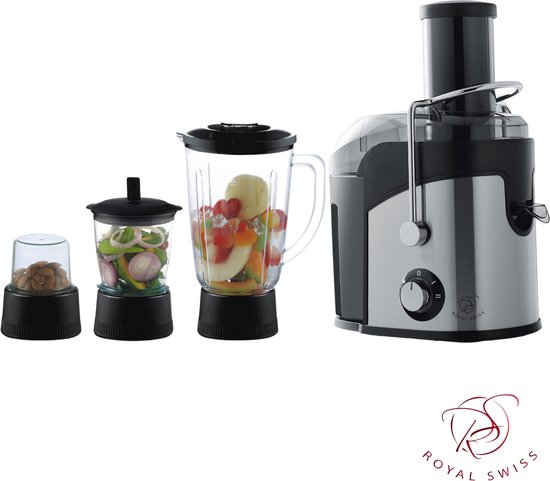Royal Swiss MY-614 — 4-in-1 sapcentrifuge & slowjuicer voor dagelijks gebruik