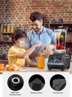 3PK Slow Juicer Sapcentrifuge 2200W Grijs