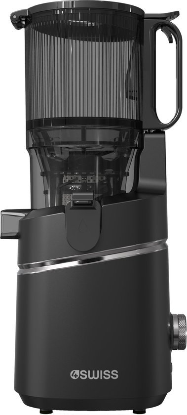 4Swiss WB025 Slowjuicer Graphite — stil, krachtig en gericht op maximaal sapbehoud