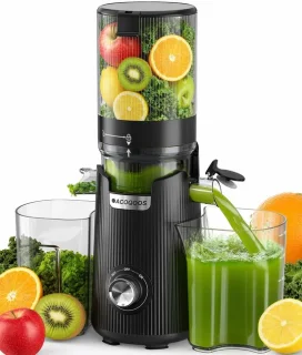 ACOQOOS slow juicer zwart