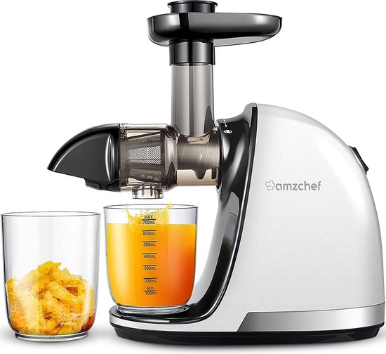 AMZCHEF Slow Juicer — Maximale opbrengst, minimum verspilling