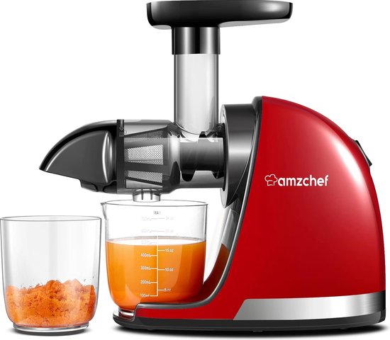 AMZCHEF Slow Juicer Rood review