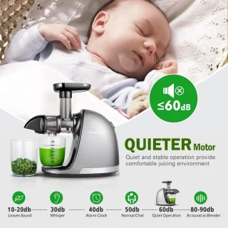 AMZCHEF Slowjuicer Professioneel