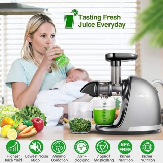 AMZCHEF Slowjuicer Professioneel