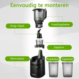 AMZCHEF Slowjuicer Sapcentrifuge