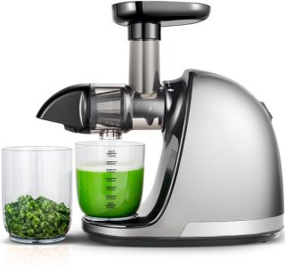 AMZCHEF Slowjuicer Sapcentrifuge Grijs review