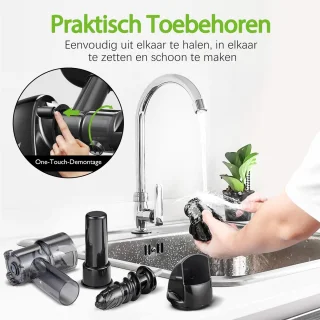 AMZCHEF Slowjuicer Sapcentrifuge - Zwart