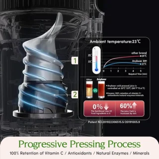 Anybear sapcentrifuge 350 W slow juicer