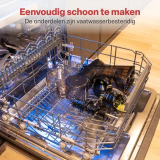 AoraKitchen Slowjuicer Juicer 500 ML Zwart