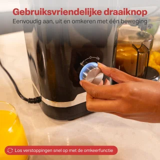 AoraKitchen Slowjuicer Juicer 500 ML Zwart